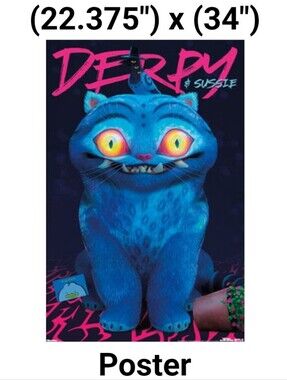 Official KPOP Demon Hunters Derpy & Sussie 22" x 34" Glossy Poster Bedroom Art